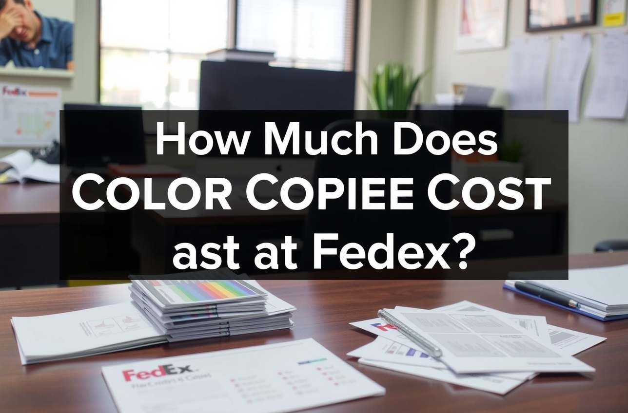 Checklist for How Much Does Color Copies Cost at Fedex