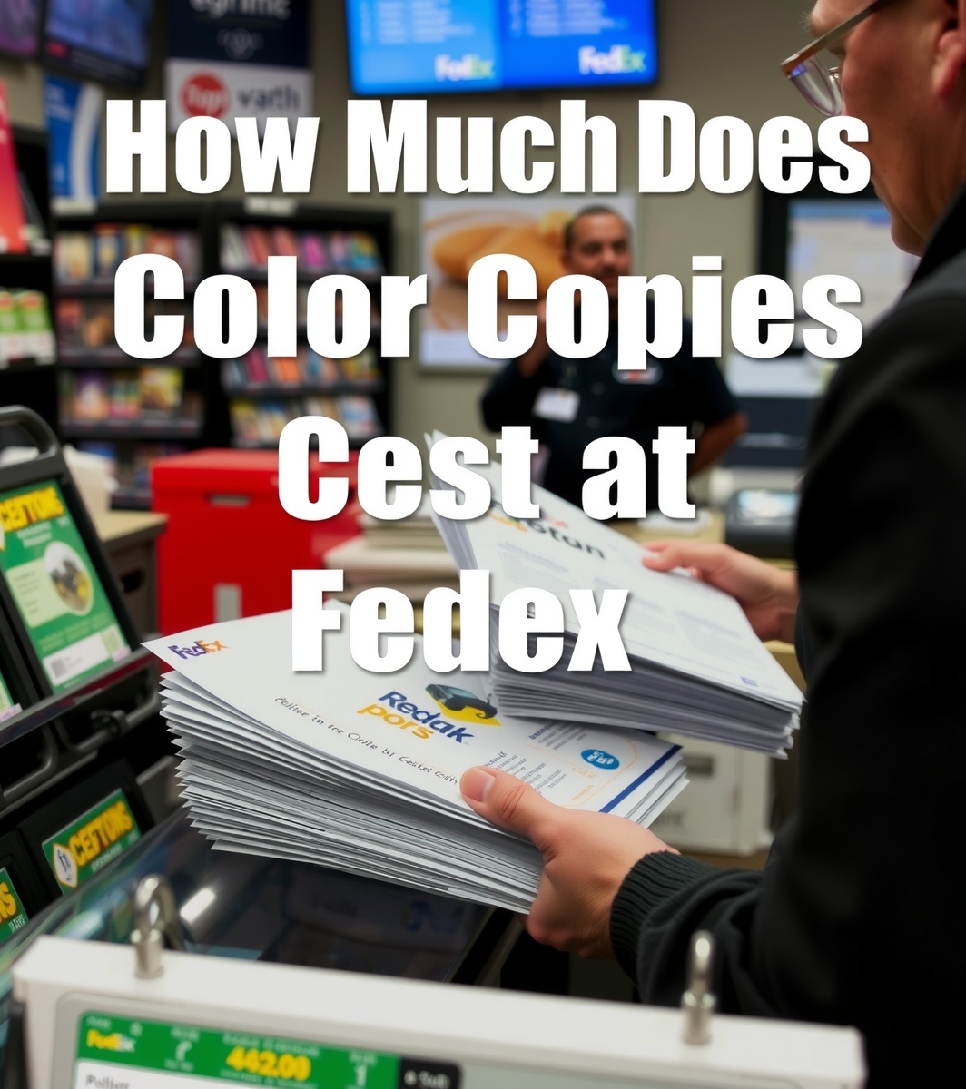 Quality check visual for How Much Does Color Copies Cost at Fedex