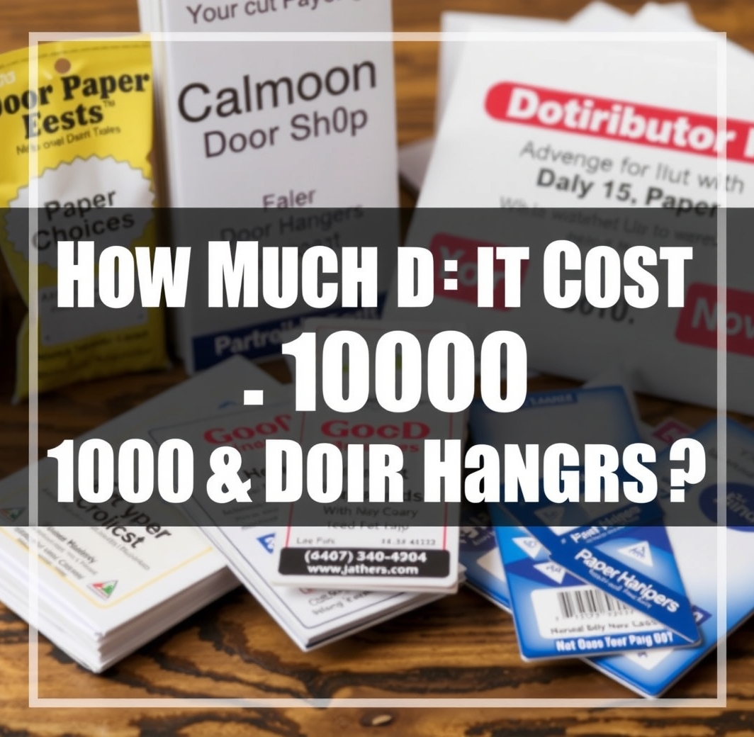 How Much Does It Cost.to Print 1000 Door Hangers