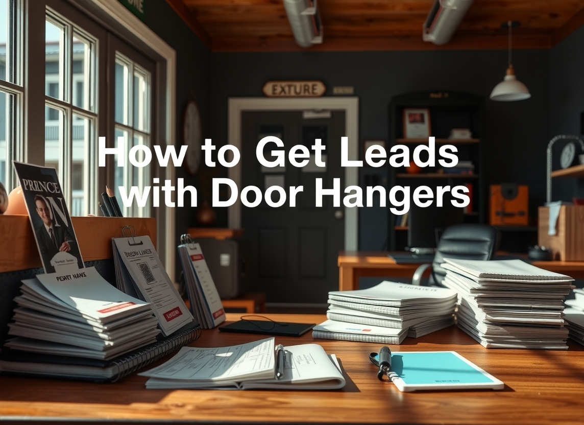 Preparation visual for How to Get Leads with Door Hangers