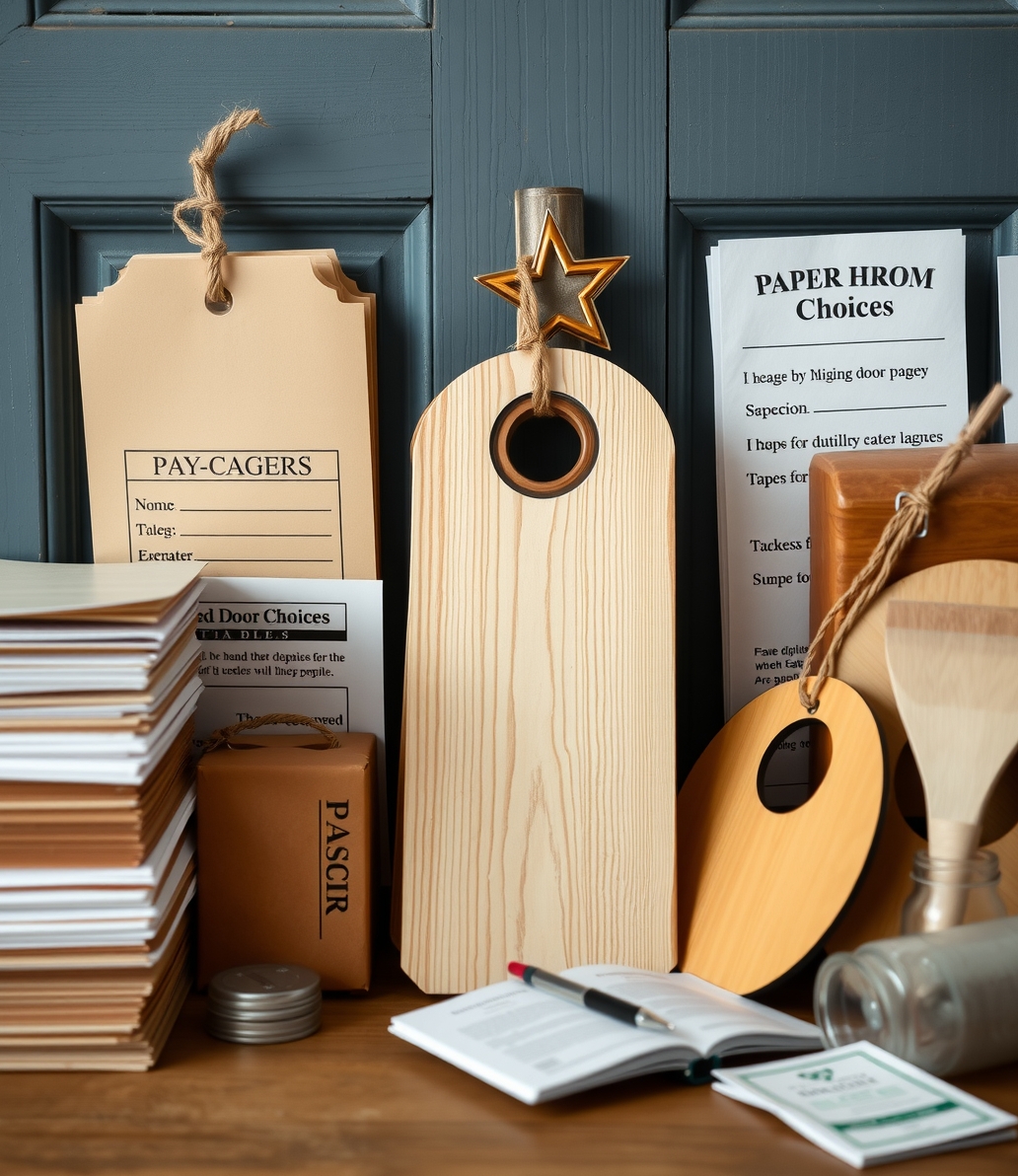How to Hang Round Wooden Door Hangers