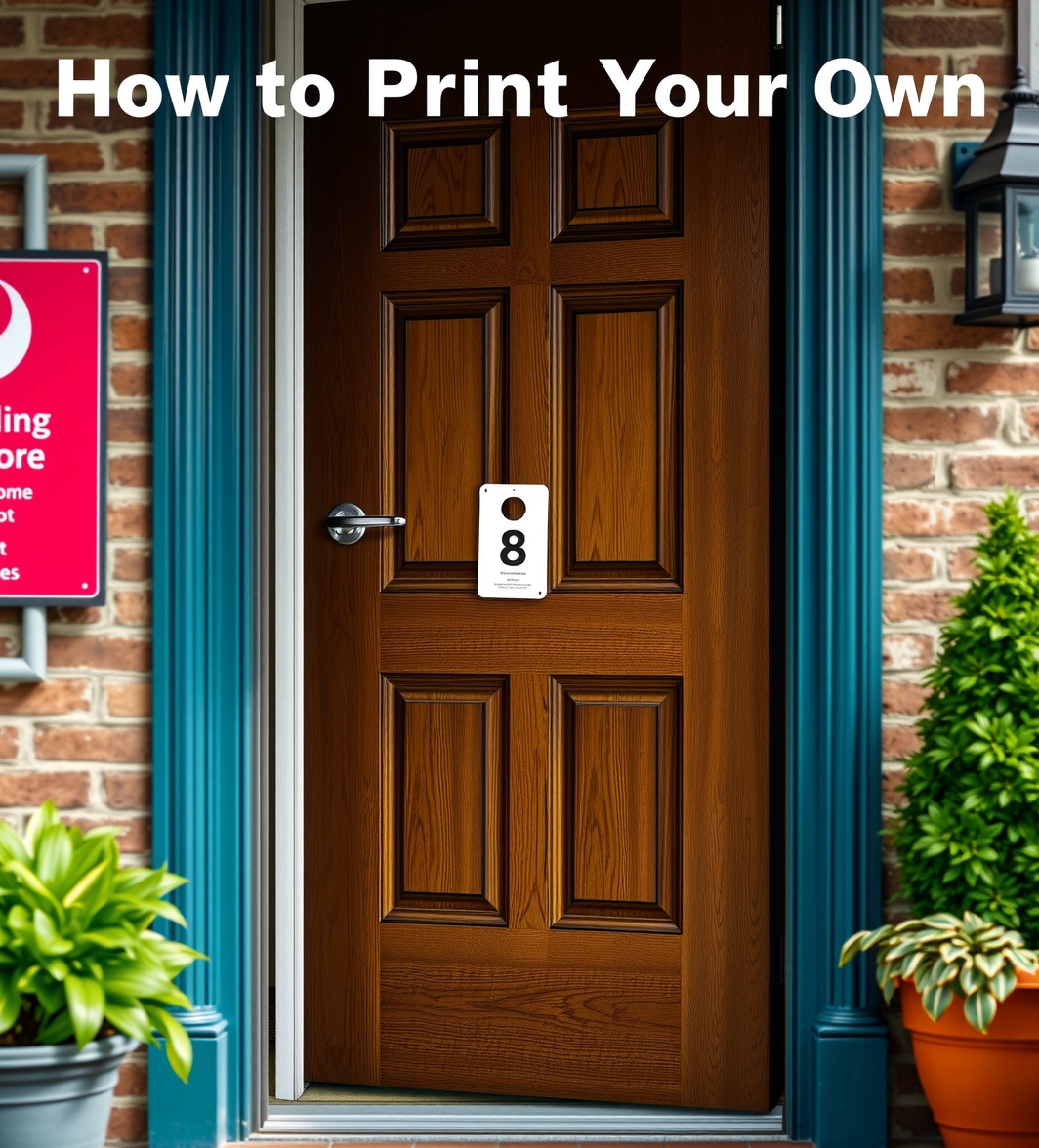 Checklist for How to Print Your Own Door Hangers