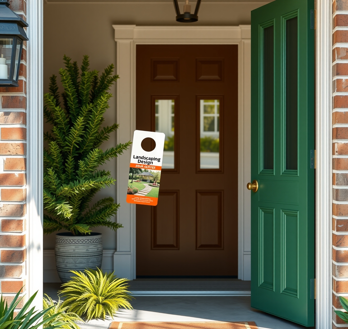Checklist for Landscaping Design Door Hangers