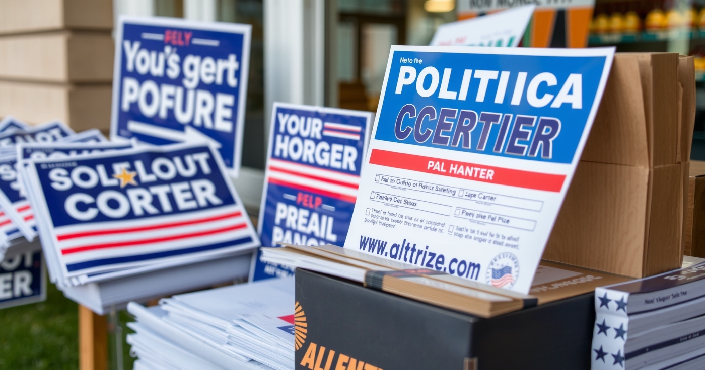 Political Yard Signs vs Door Hangers