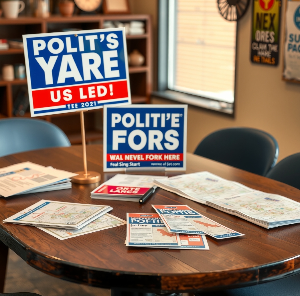 Evaluating the best Political Yard Signs vs Door Hangers environment