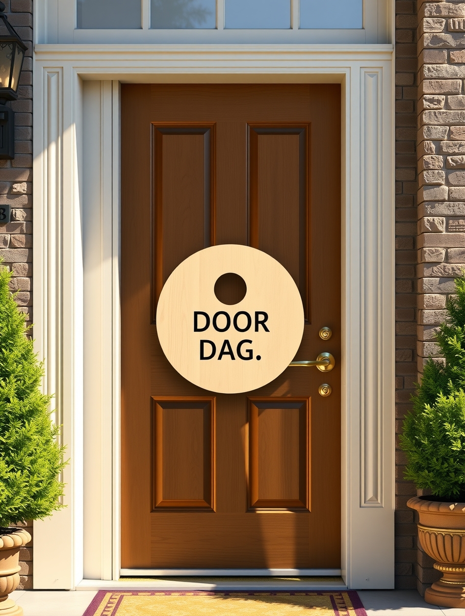 Checklist for Unfinished Round Wood Door Hangers