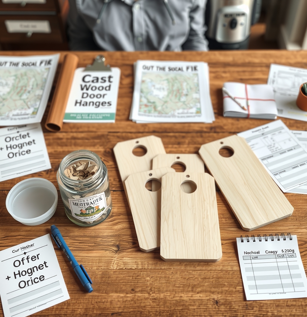 Unfinished Wood Cutout Door Hangers