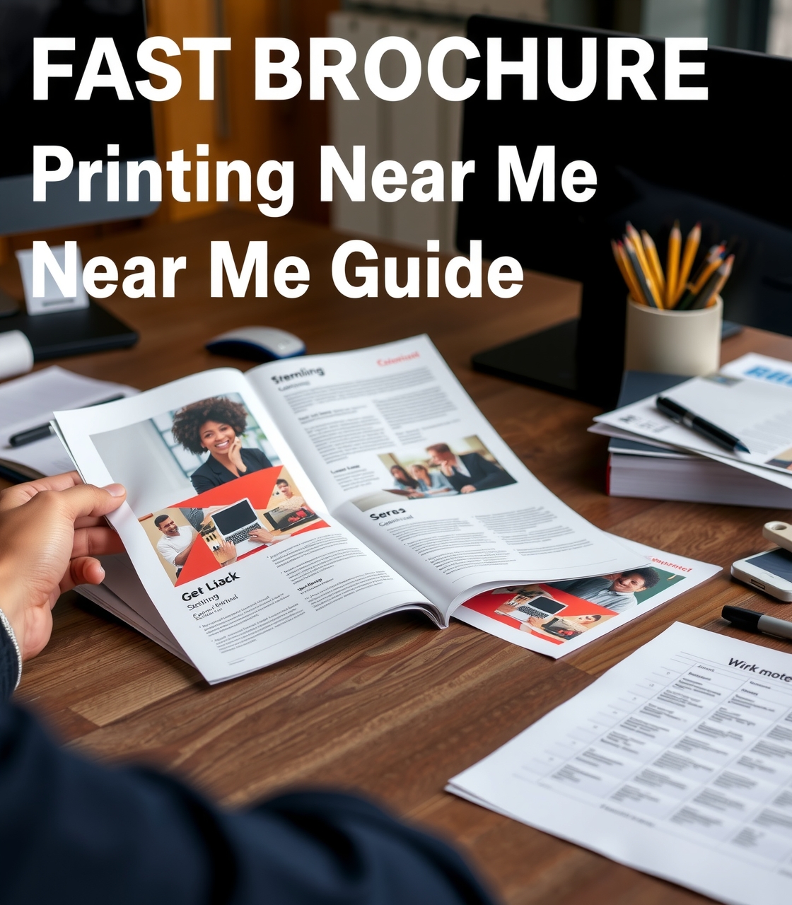 Preparation visual for Fast Brochure Printing Near Me Guide