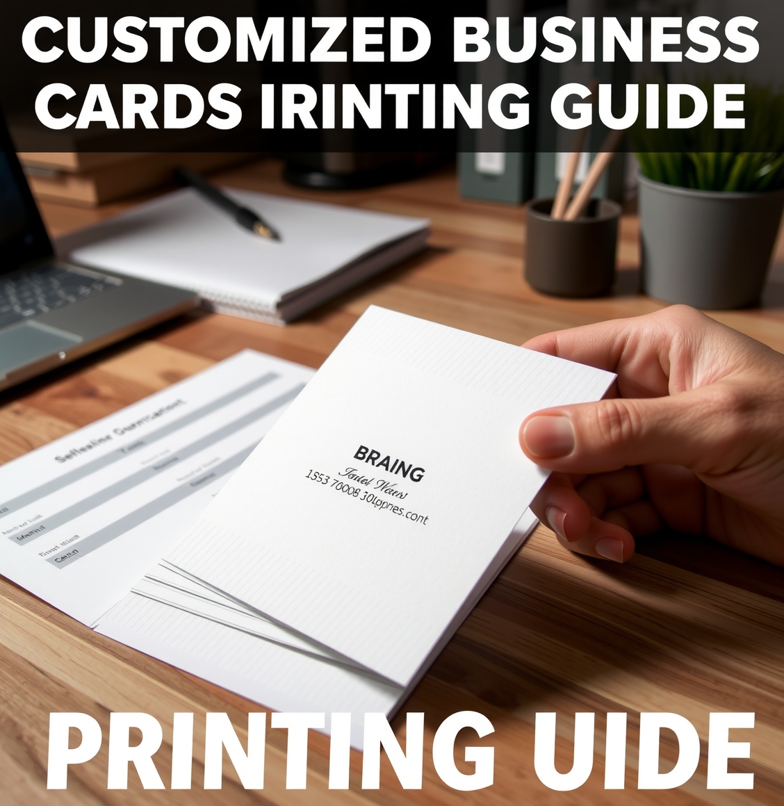Preparation visual for Customized Business Cards Printing Guide