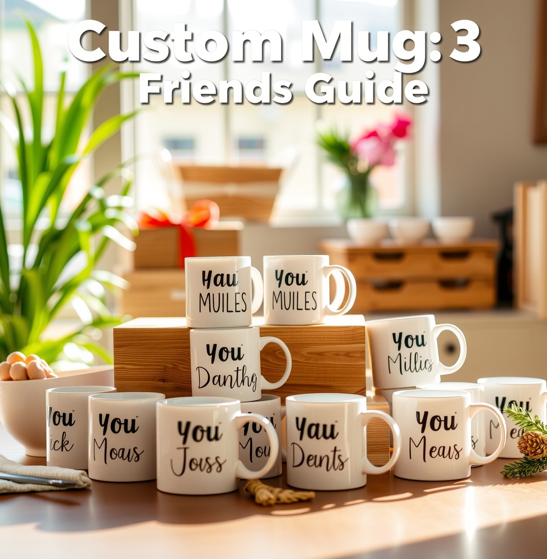 Checklist for Custom Mugs 3 Friends Guide
