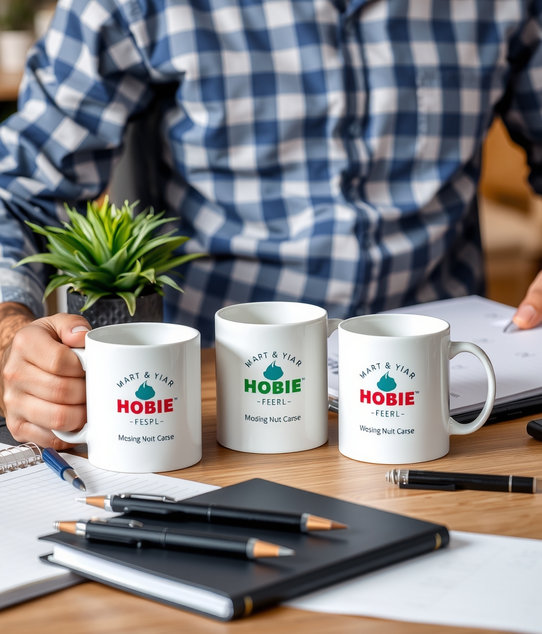 Preparation visual for Custom Mugs and Pens Guide