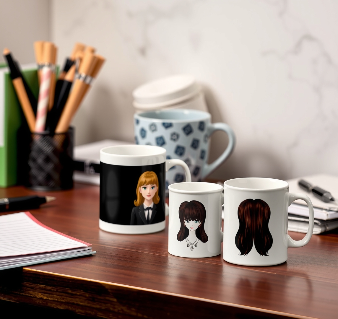 Preparation visual for Custom Mugs with Hairstyles Guide