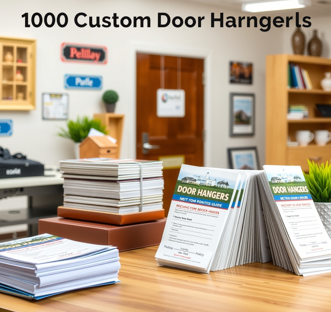 Quality check visual for 1000 Custom Door Hangers Guide