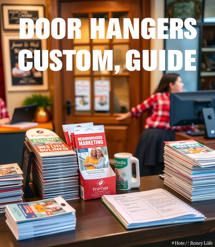 Quality check visual for Advertisement Door Hangers Custom Guide