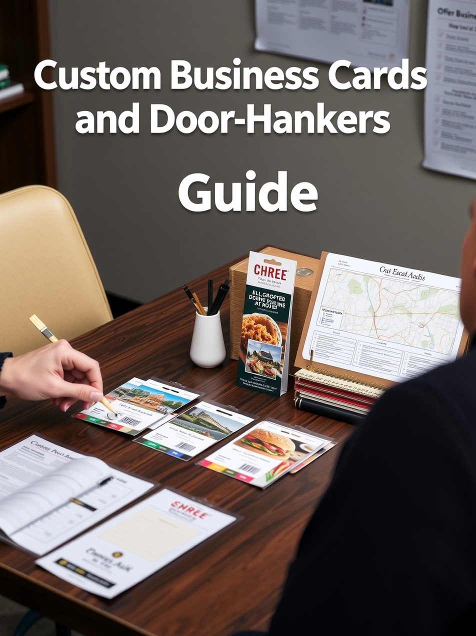 Custom Business Cards and Door Hangers Guide hero image