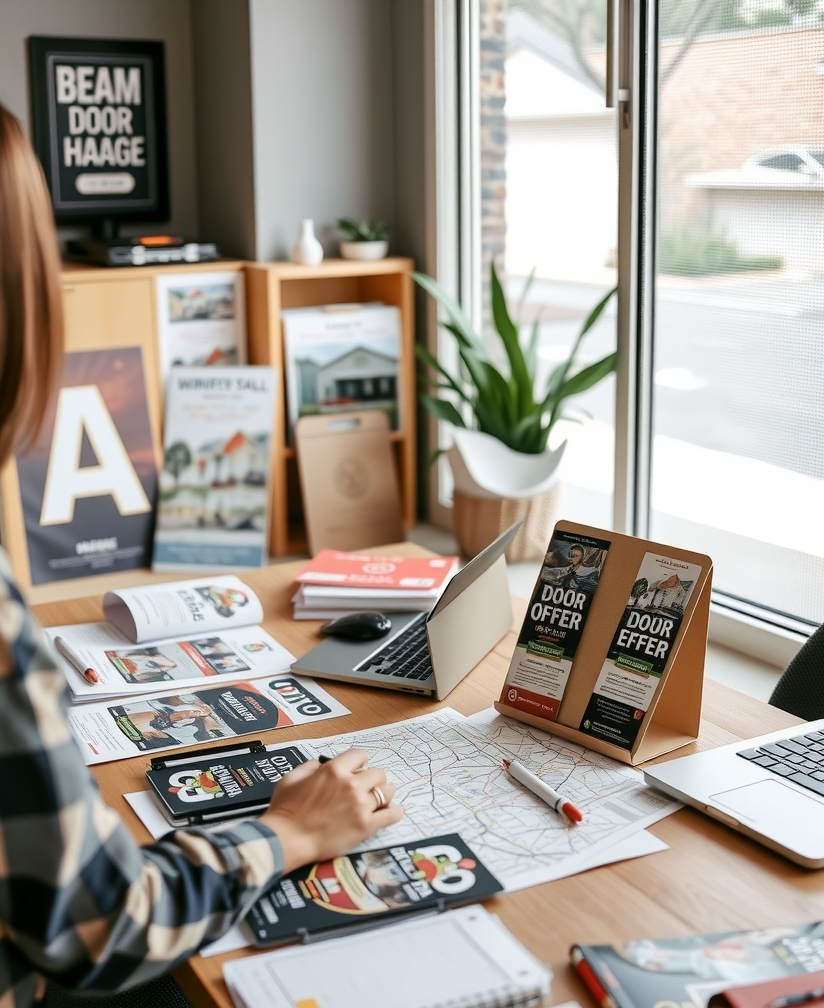 Quality check visual for Custom Real Estate Door Hangers
