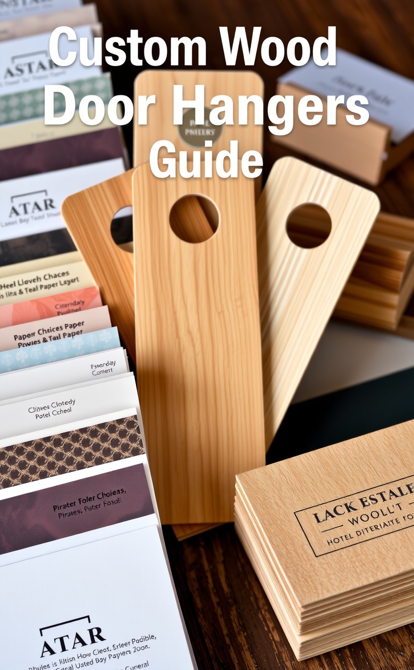 Custom Wood Hotel Door Hangers Guide hero image