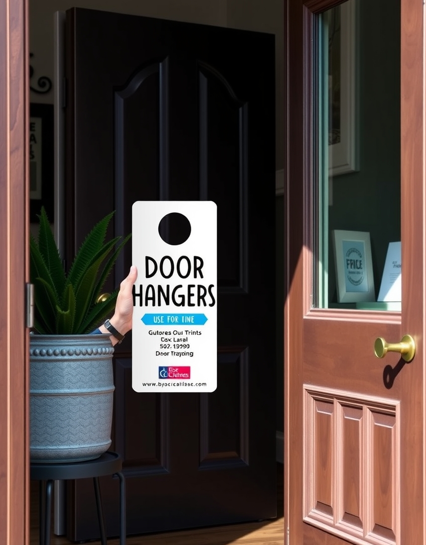 Preparation visual for Door Hangers for Business Customize Printing Guide