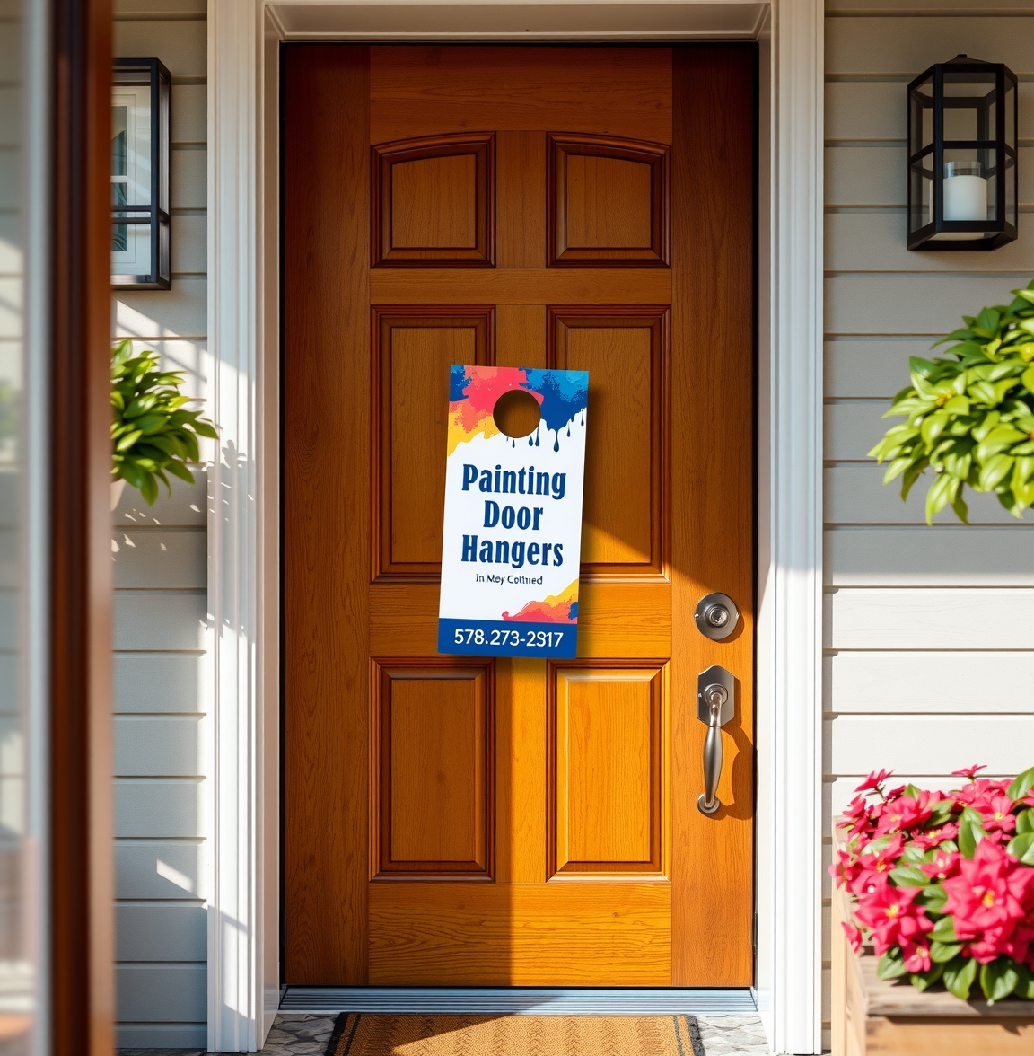 Preparation visual for Painting Door Hangers Near Me Guide