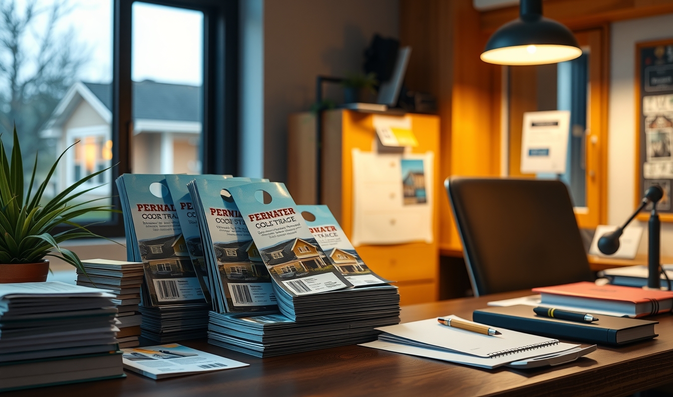 Preparation visual for Real Estate Door Hangers Bulk