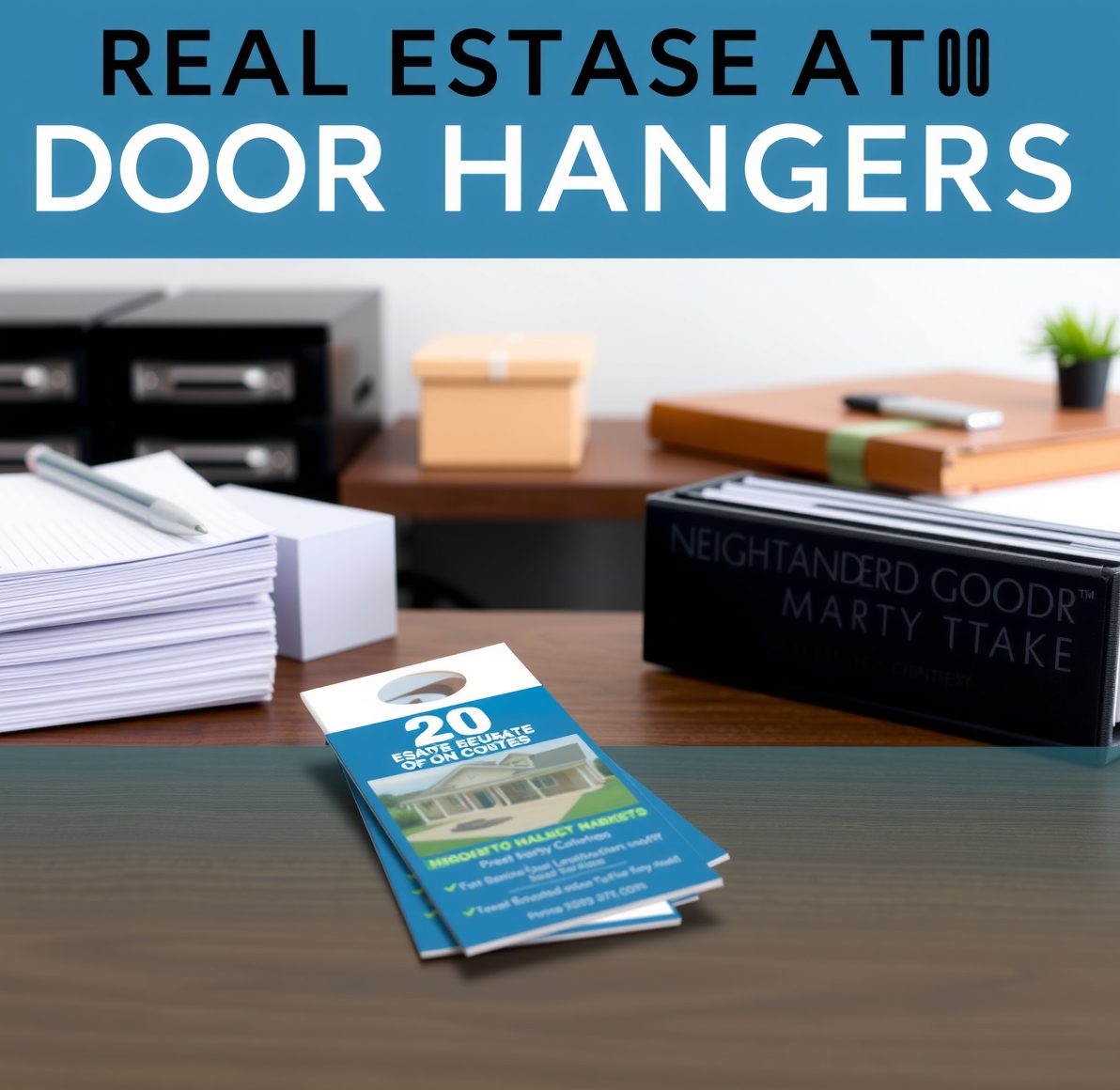 Preparation visual for Real Estate Door Hangers Bulk 250