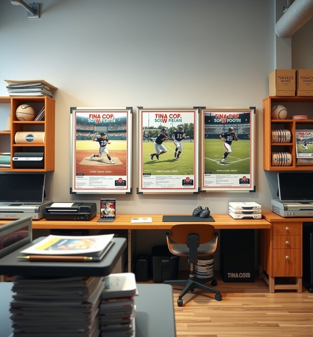 Preparation visual for Custom Youth Sports Posters Printing Guide