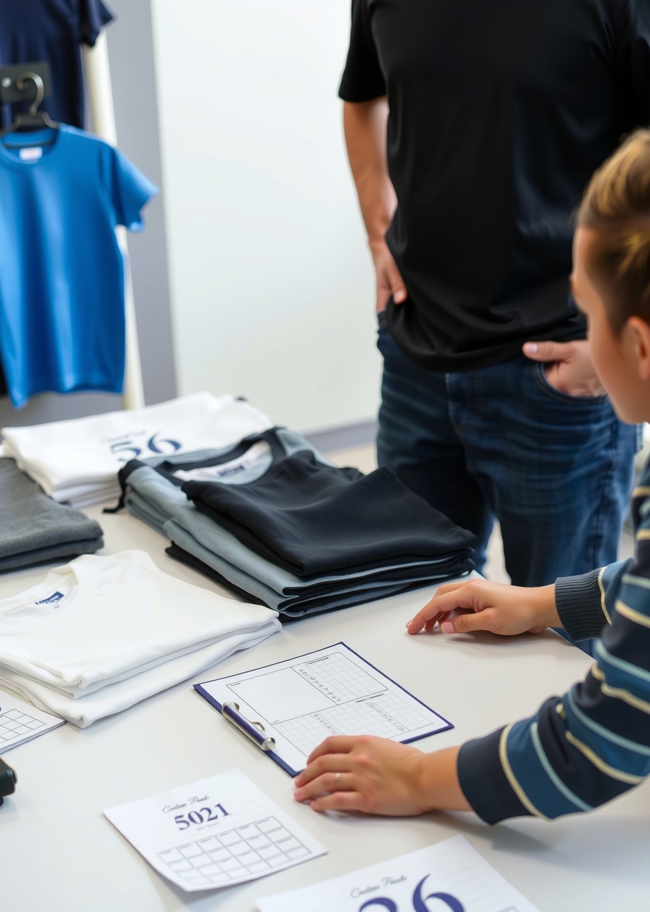 Quality check visual for Custom Tshirt Printing 50TH Birthday Guide