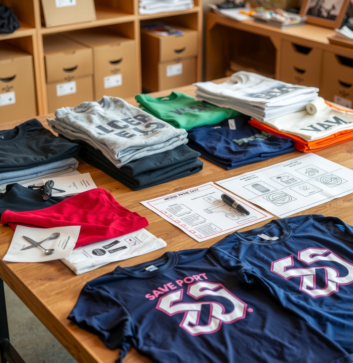 Preparation visual for Custom Tshirt Printing Packing Guide