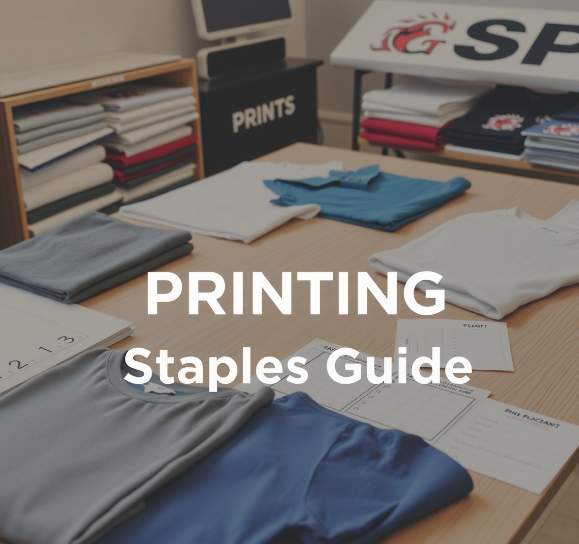 Preparation visual for Custom Tshirt Printing Staples Guide