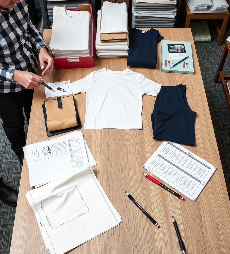 Preparation visual for Custom Tshirt Printing Uae Guide