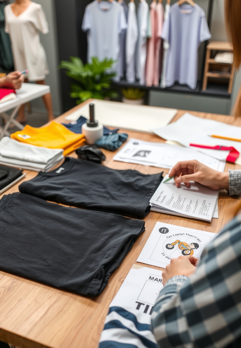 Preparation visual for Custom Tshirt Printing Women Guide