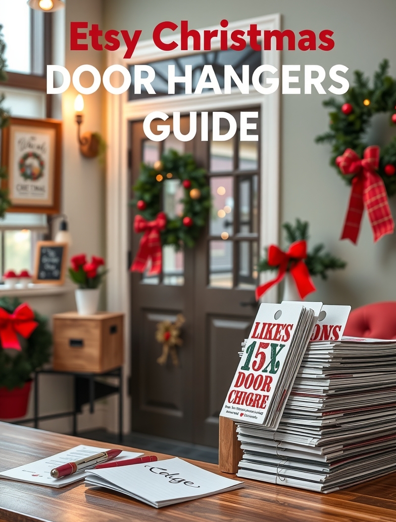 Preparation visual for Etsy Christmas Door Hangers Guide