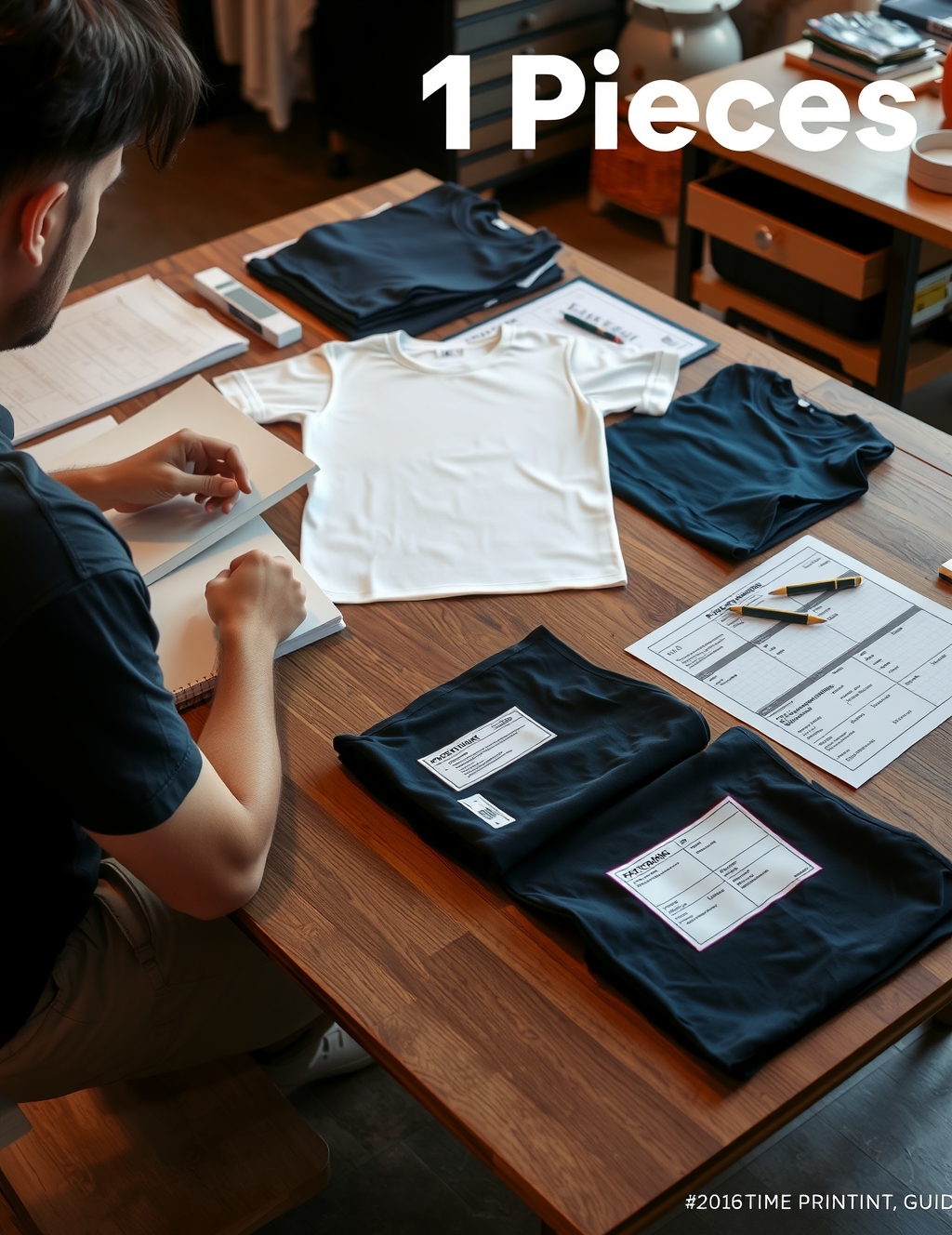 Preparation visual for 1 Pieces Tshirt Printing Guide