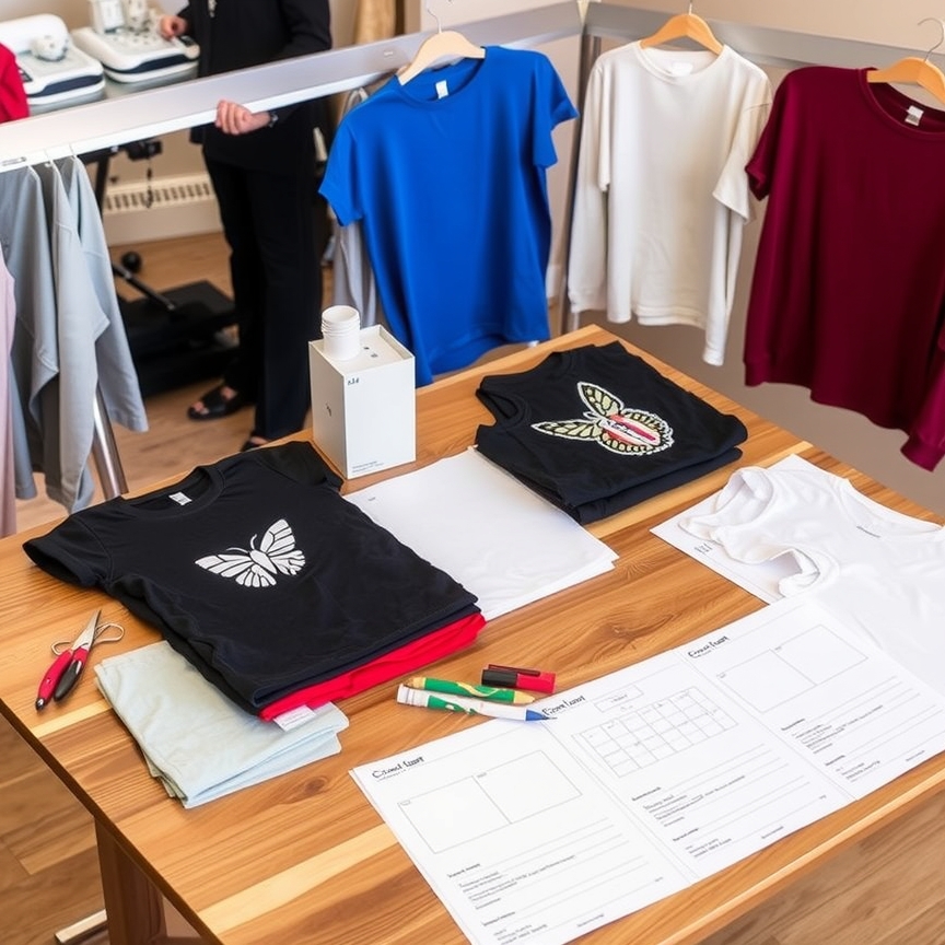 Preparation visual for Cricut Joy Xtra Tshirt Printing Guide