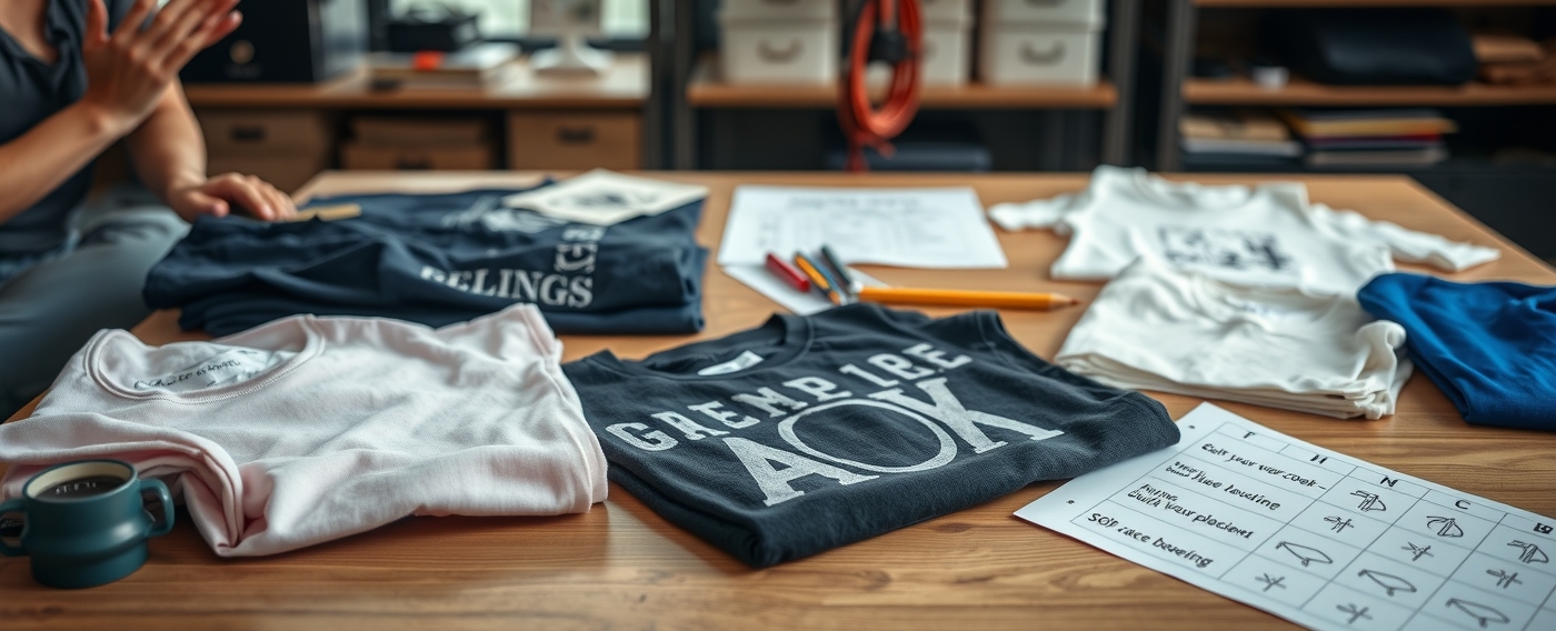 Preparation visual for Ethical Tshirt Printing Uk Guide