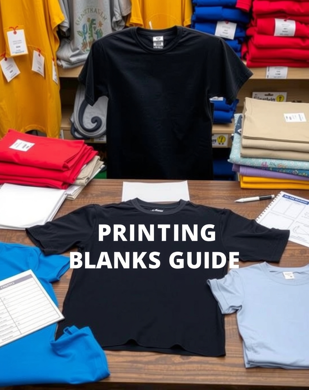 Quality check visual for Tshirt Printing Blanks Guide