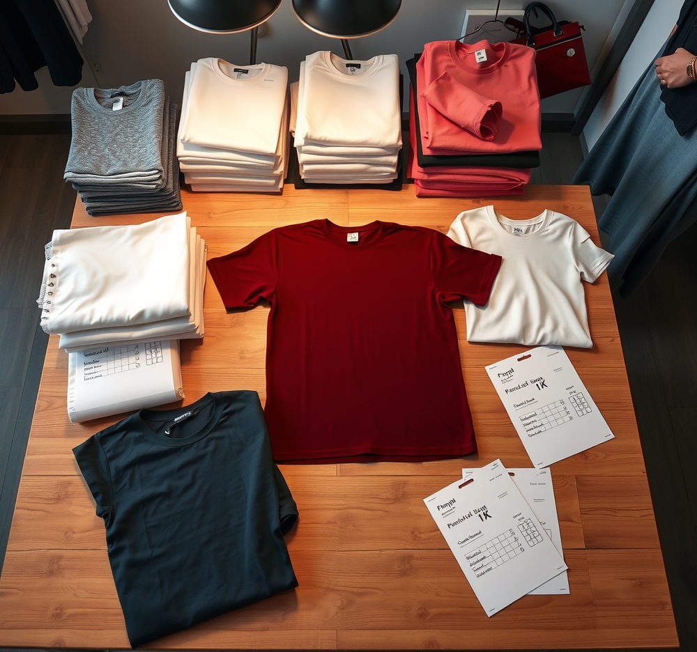 Quality check visual for Tshirt Printing Booth Guide