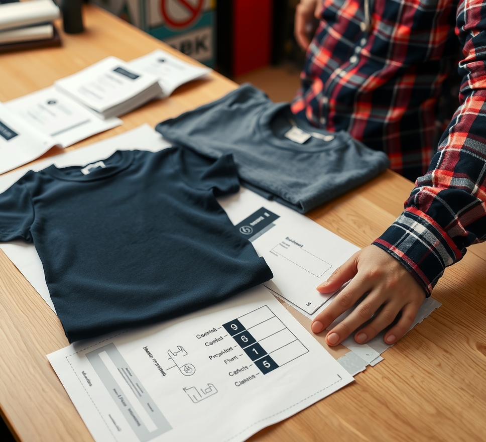 Preparation visual for Tshirt Printing Business Uk Guide