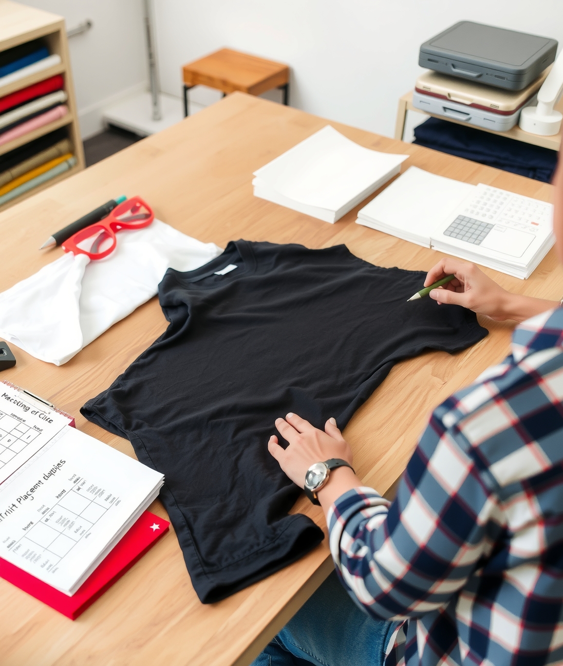 Preparation visual for Tshirt Printing Dtg Guide