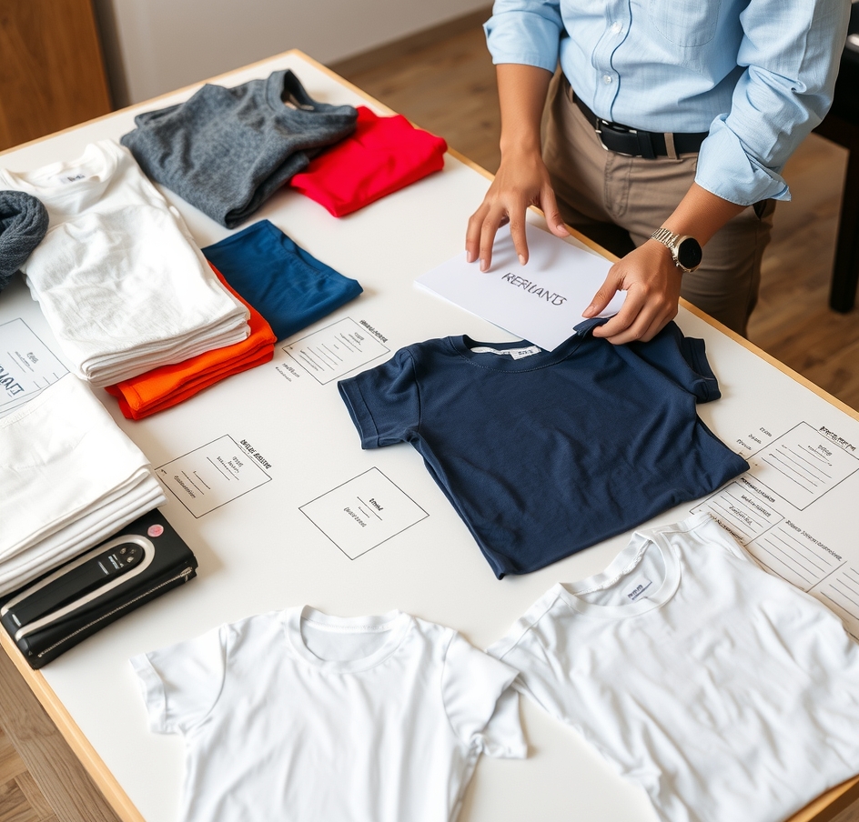 Preparation visual for Tshirt Printing Erin Mills Guide