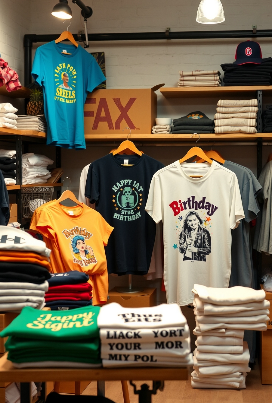 Preparation visual for Tshirt Printing for Birthday Guide