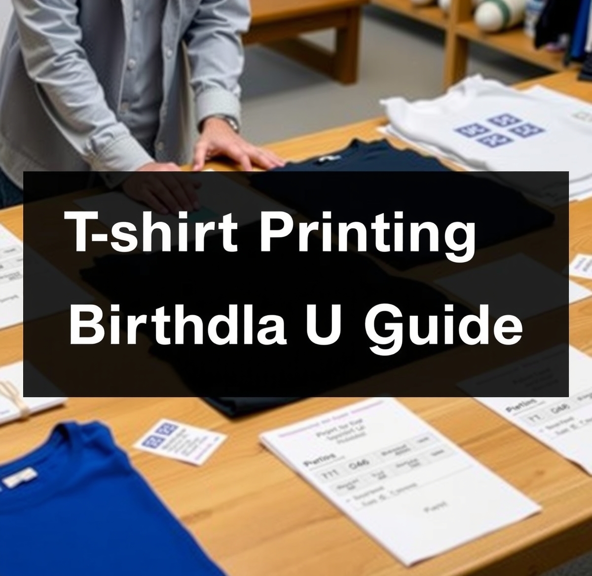 Preparation visual for Tshirt Printing for Birthday Uniqlo Guide