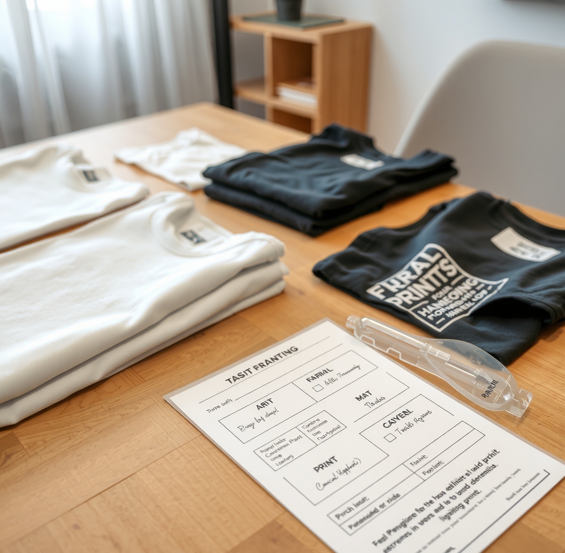 Preparation visual for Tshirt Printing for Funeral Newr Me Guide