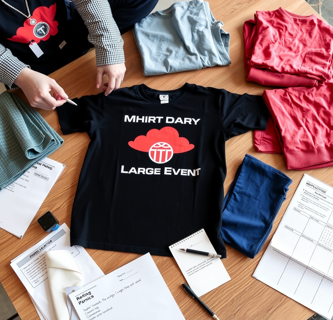 Quality check visual for Tshirt Printing for Large Events