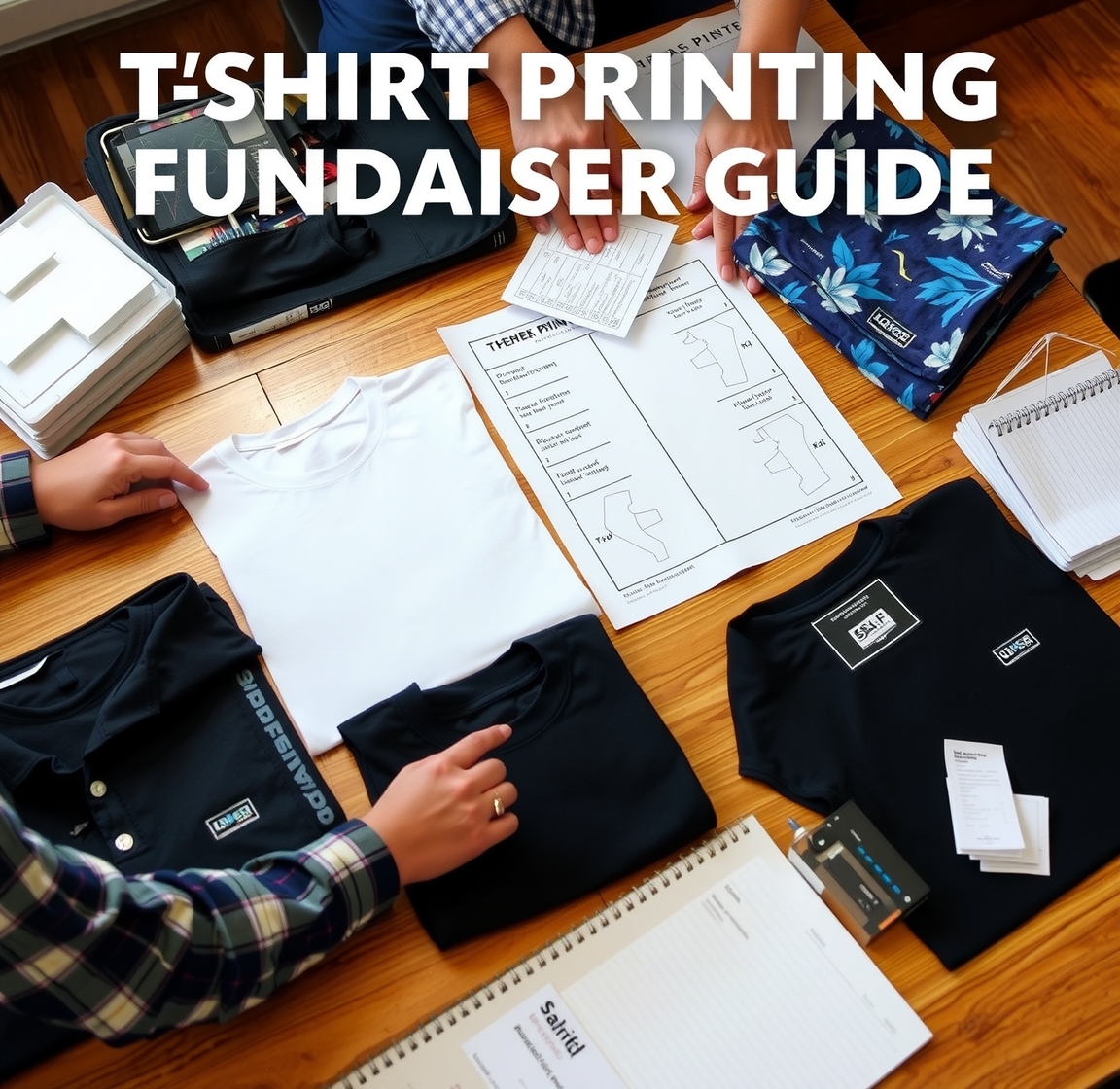 Preparation visual for Tshirt Printing Fundraiser Guide