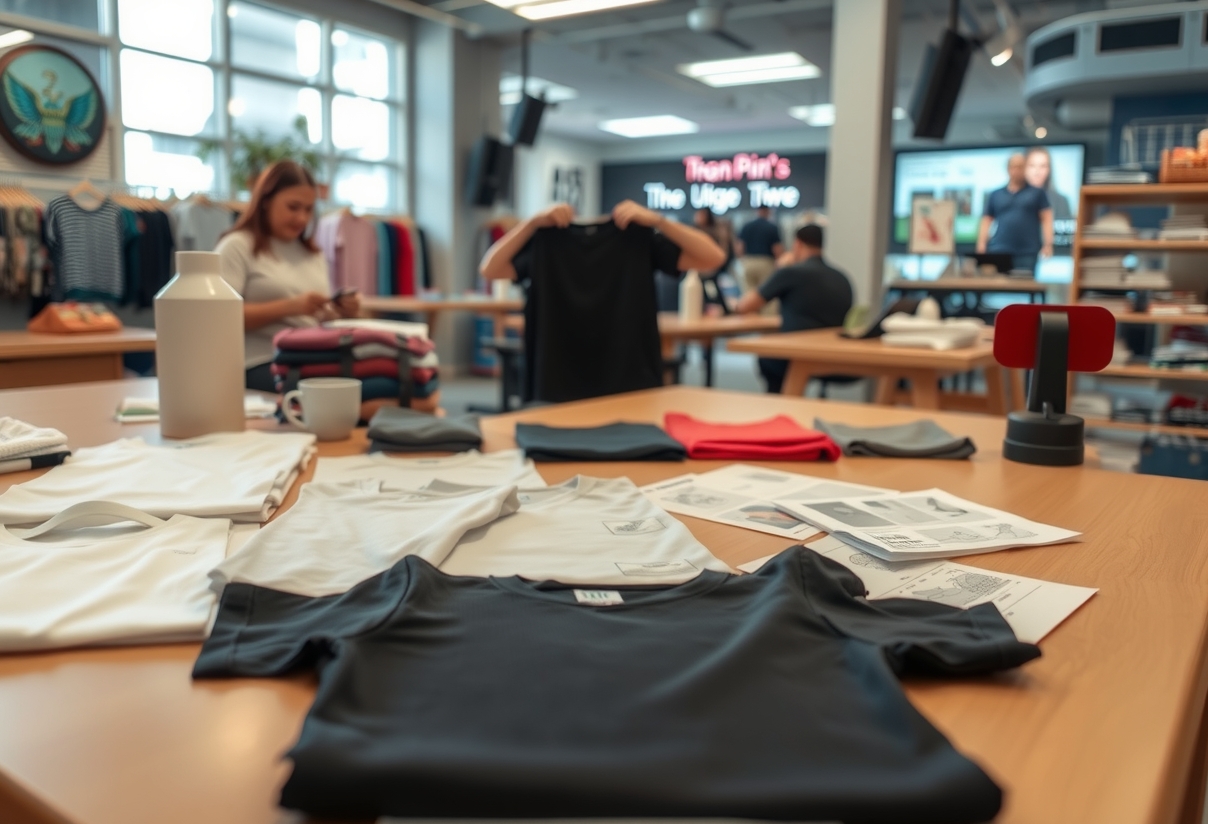 Preparation visual for Tshirt Printing in Megamall Guide