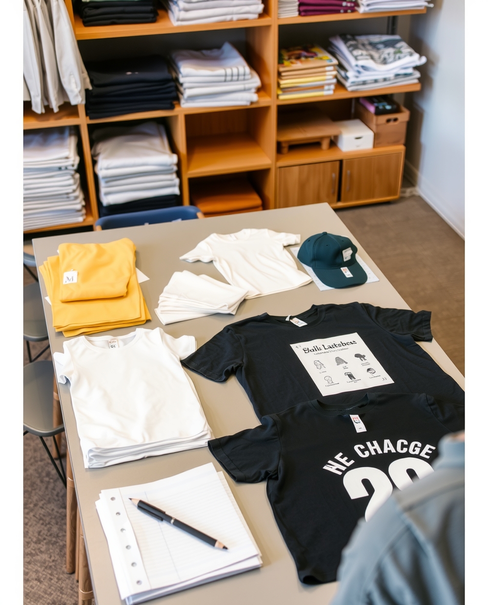 Preparation visual for Tshirt Printing Long Beach Guide