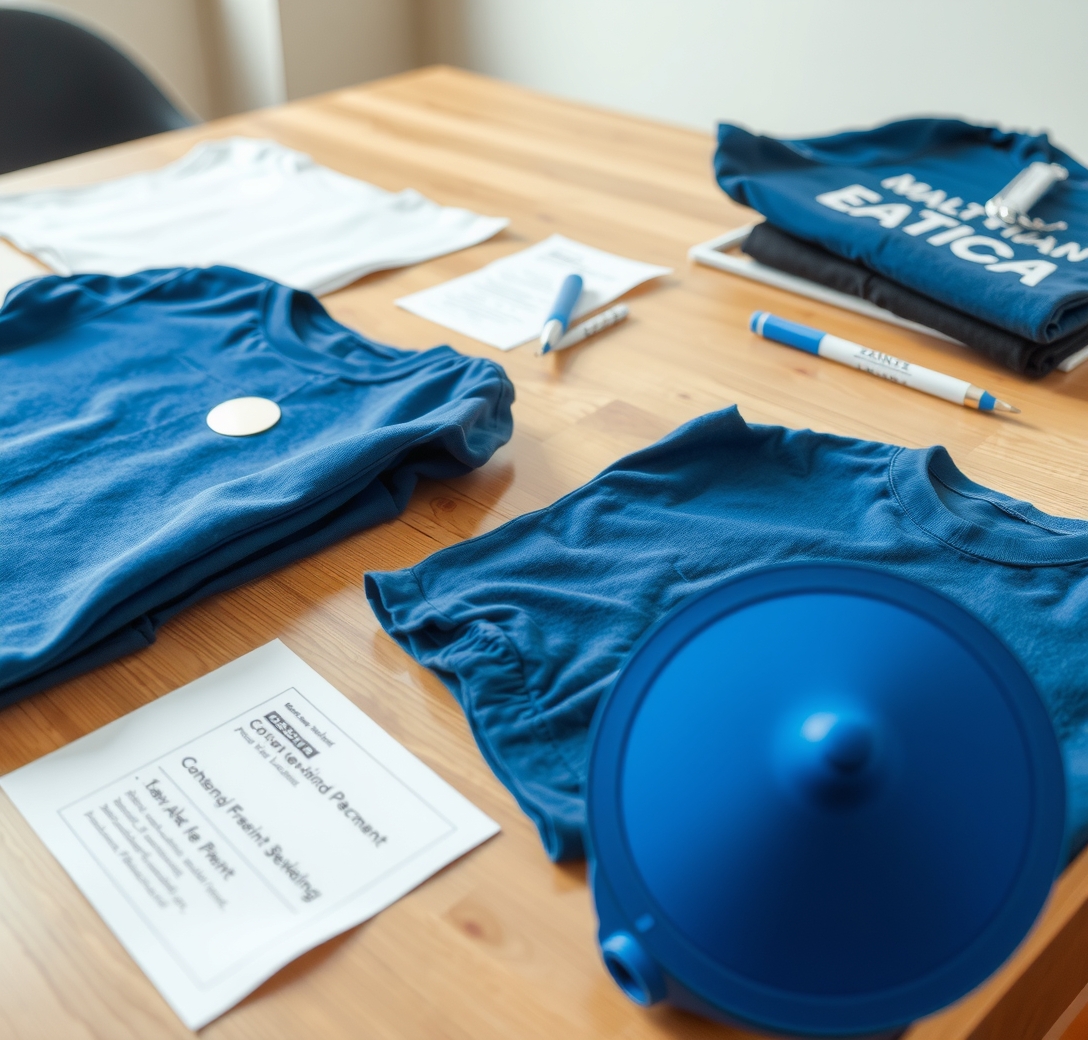 Preparation visual for Tshirt Printing Personalised Guide