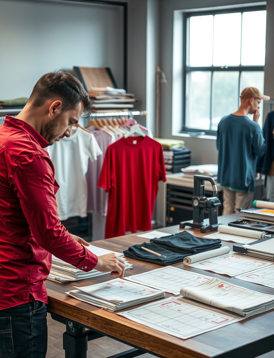 Preparation visual for Tshirt Printing Press Roller Guide