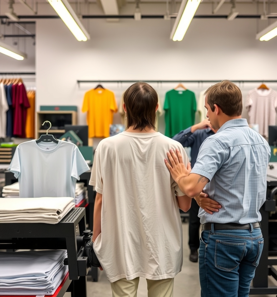 Quality check visual for Tshirt Printing Press Roller Guide